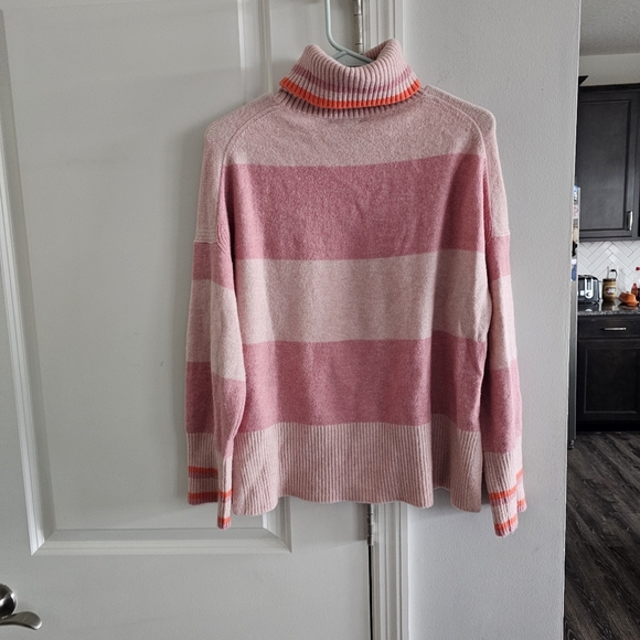 J. Crew Striped Turtleneck Sweater In Supersoft Yarn - Picture 3 of 5